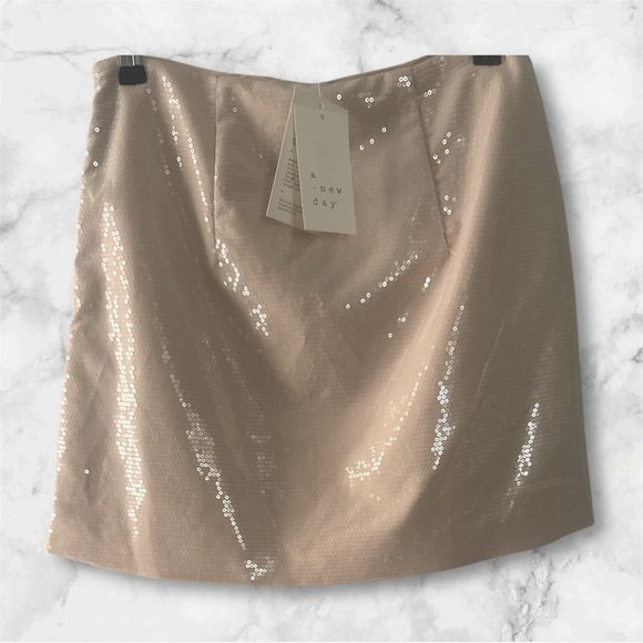 a new day Dresses & Skirts - A New Day Women's Sequin Mini Skirt - Cream NWT